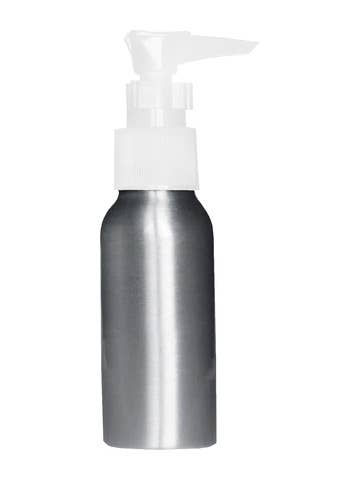 Cylinder | 2oz | Brushed Aluminum Lotion Bottle