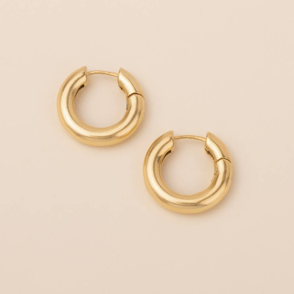 Stellar Hoop/Gold Vermeil
