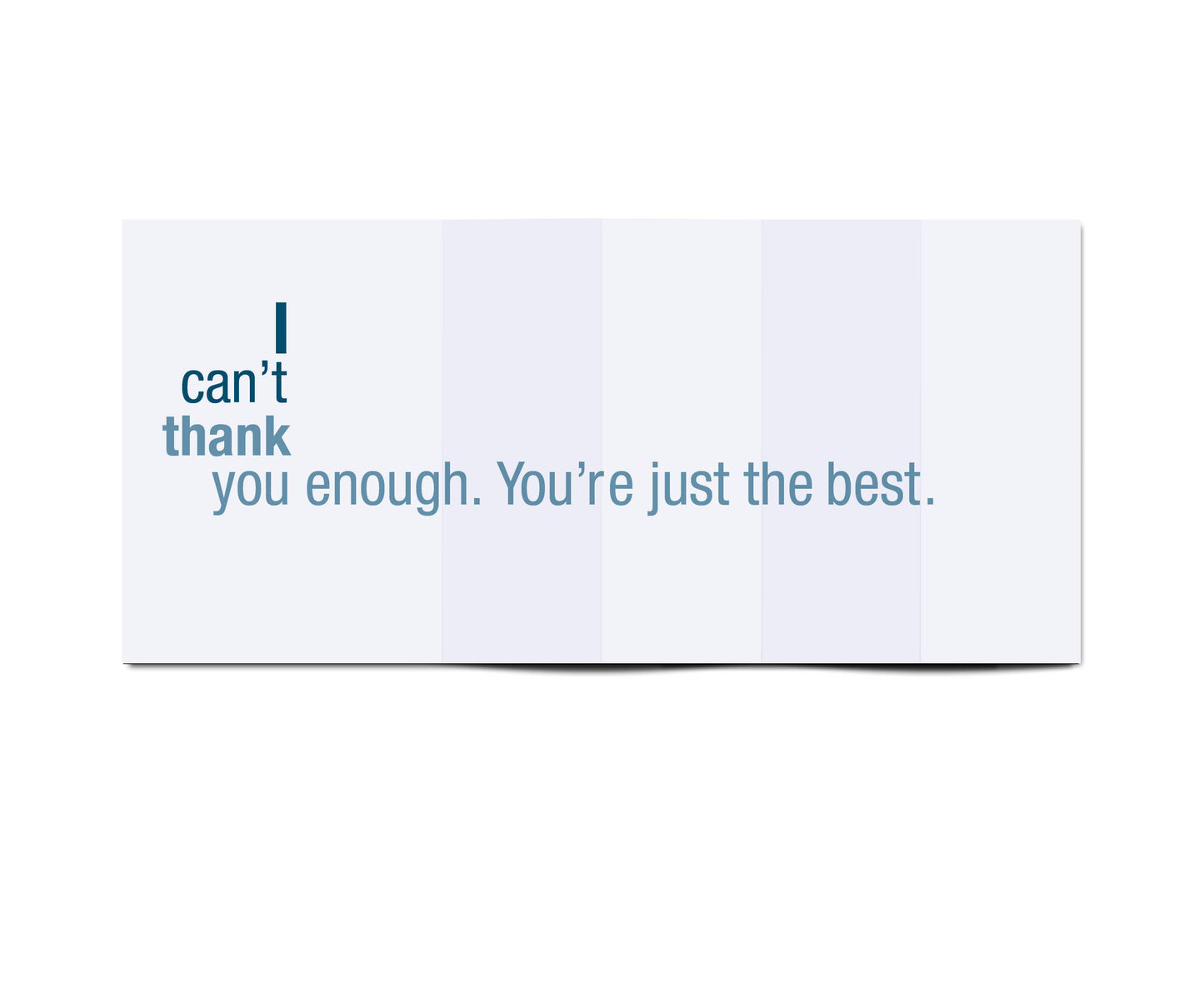 FINCH and HARE - Can't Thank You • Funny Thank You Surprise Fold-out Card