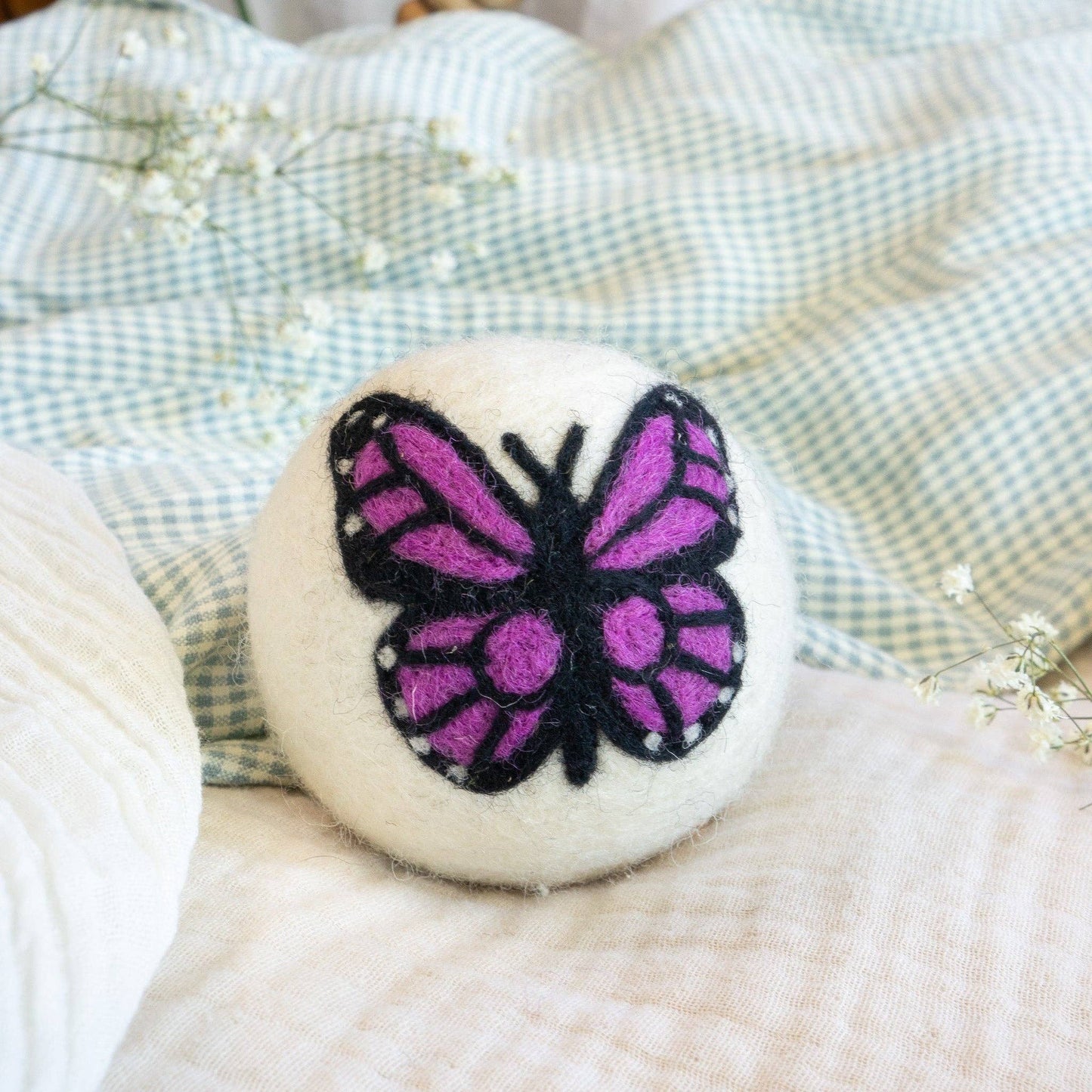 Friendsheep - Rainbow Monarch Butterfly Eco Wool Dryer Ball - Set of 6