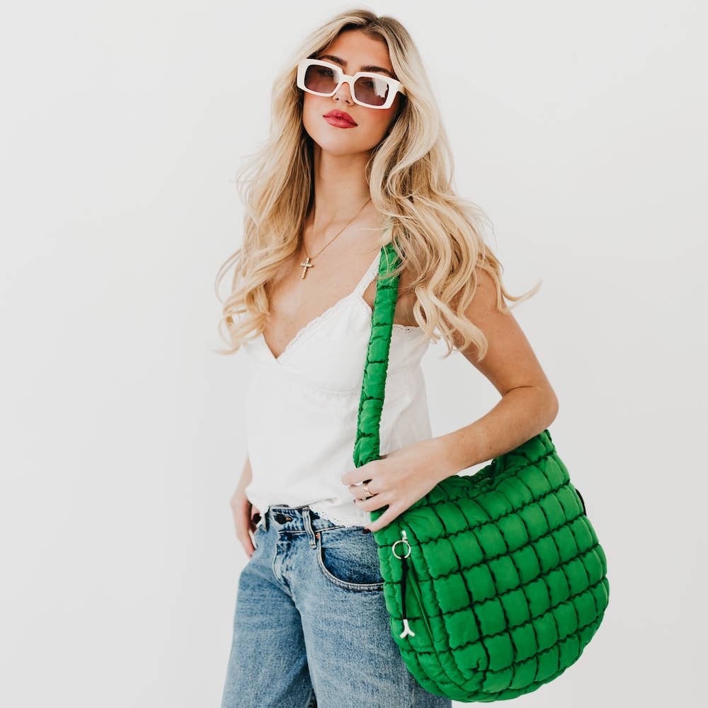 Pretty Simple - Carmen Quilted Hobo Tote Bag