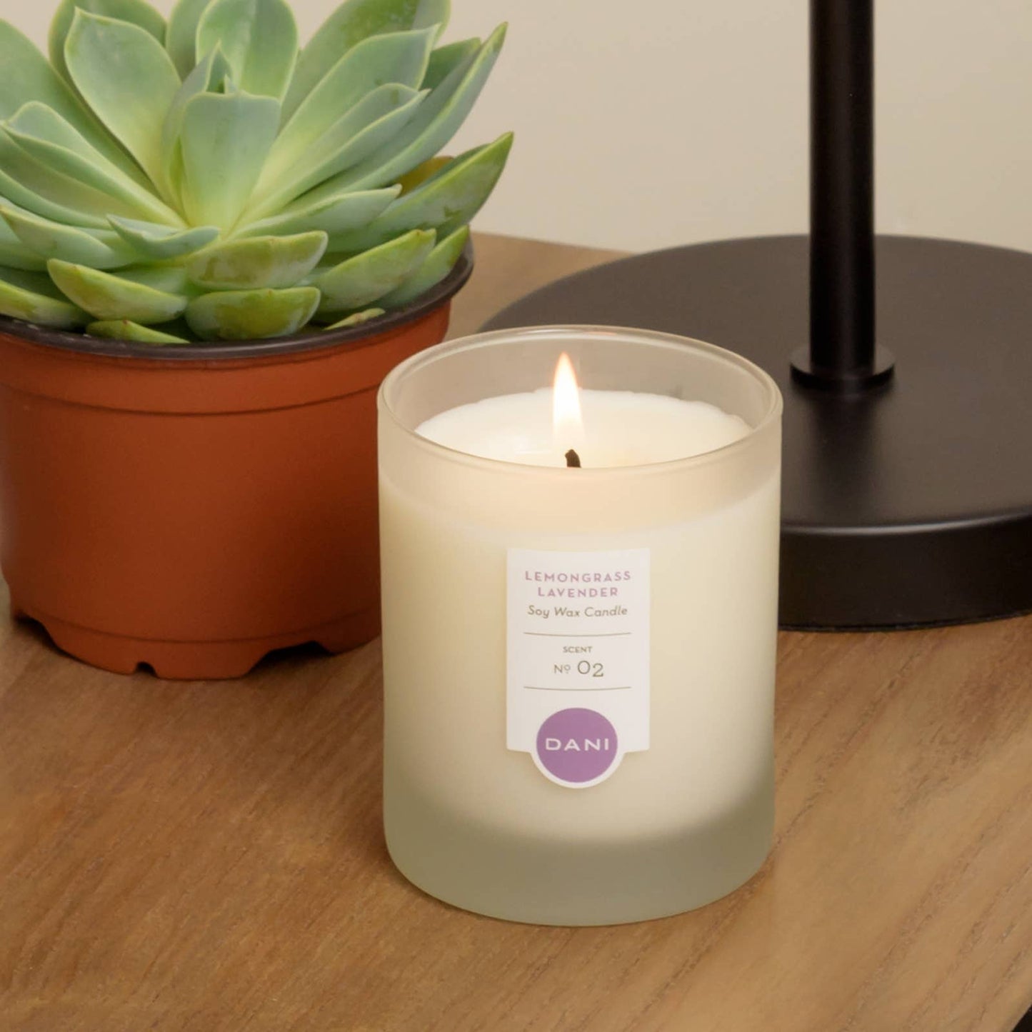 2oz Lemongrass Lavender Travel Candle Tin