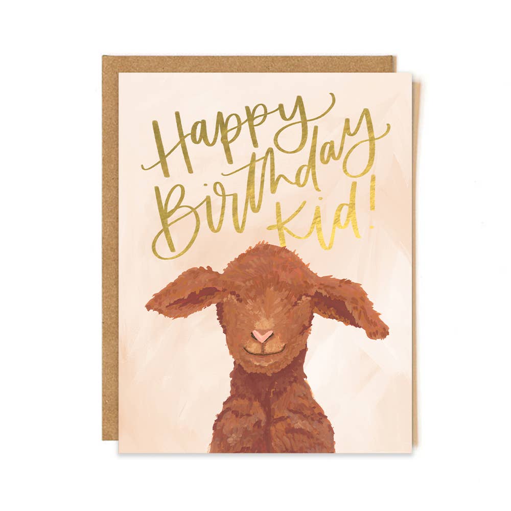 1canoe2 | One Canoe Two Paper Co. - Happy Birthday Goat Kid Greeting Card