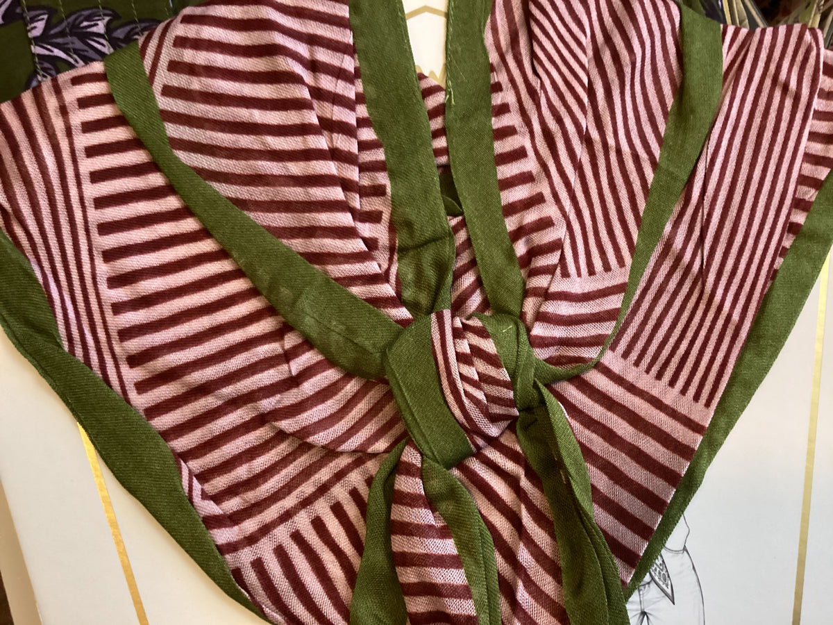 Criss Cross Bandana | Berry & Blush