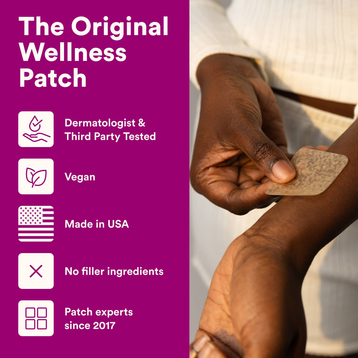 Energy & Focus Patch with Caffeine, Green Tea & Vitamin B12