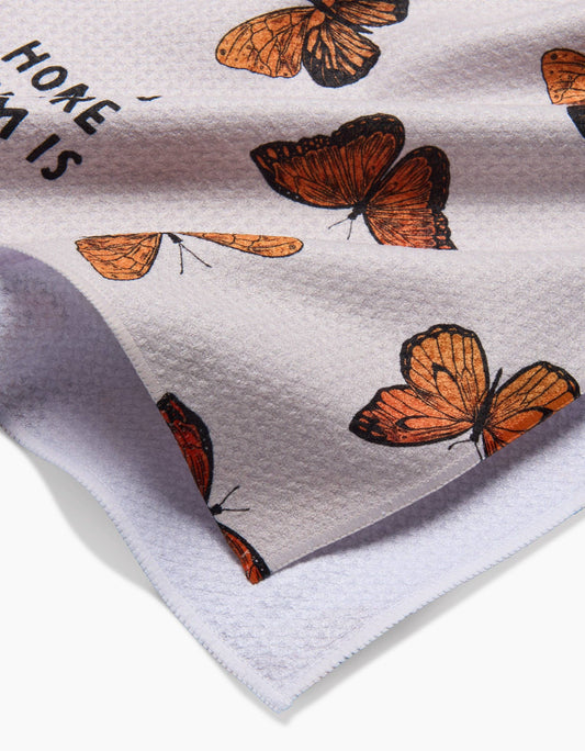 Geometry - Flutter Love Tea Towel