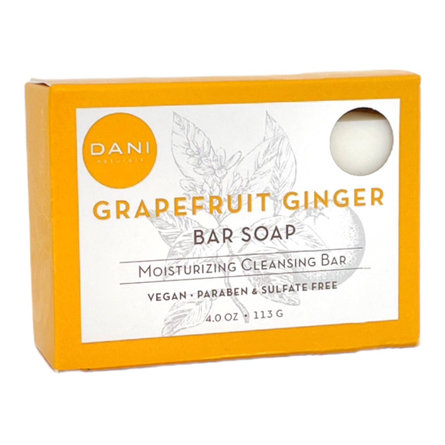 DANI Naturals - Grapefruit Ginger Bar Soap 4oz