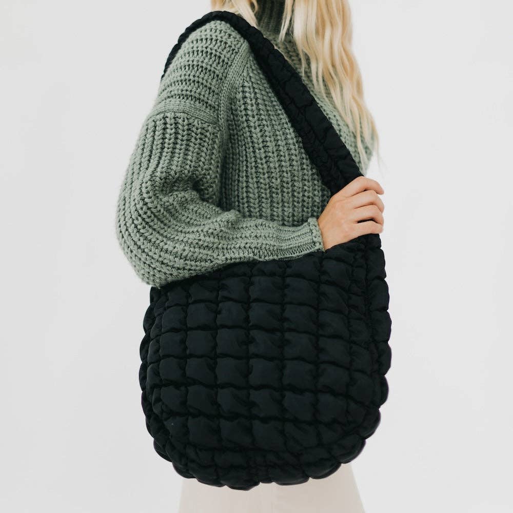 Pretty Simple - Carmen Quilted Hobo Tote Bag