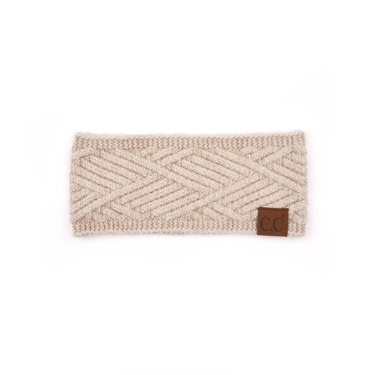 C.C Diagonal Stripe Crisscross Pattern Headwrap