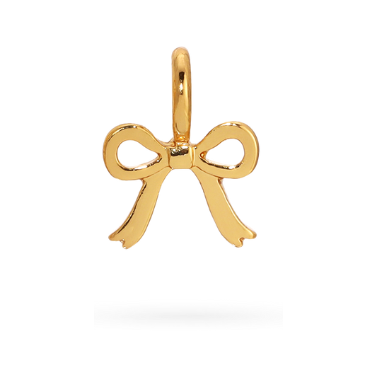 Lucky Feather - Charm Garden - Bow Charm - Gold