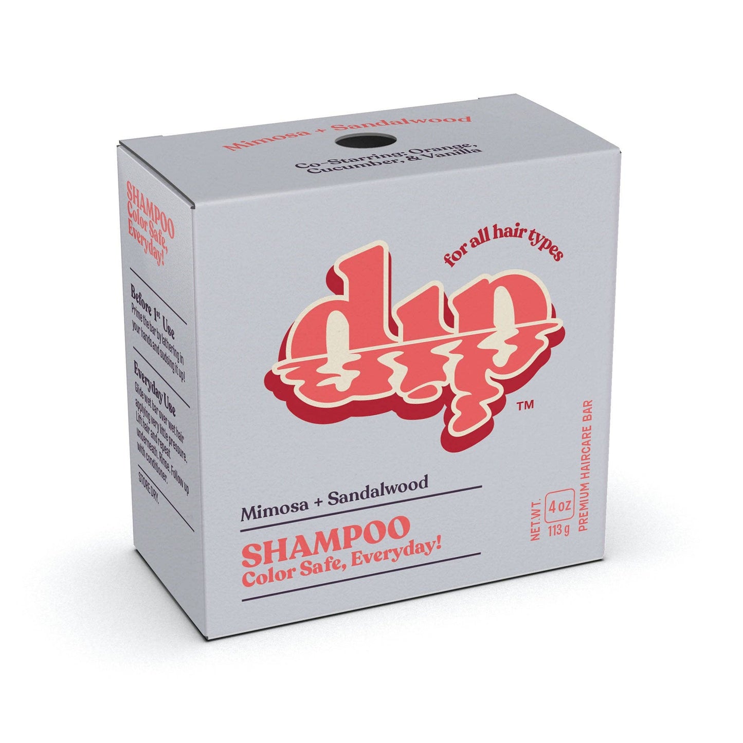 Dip - Color Safe Shampoo Bar for Every Day - Mimosa & Sandalwood
