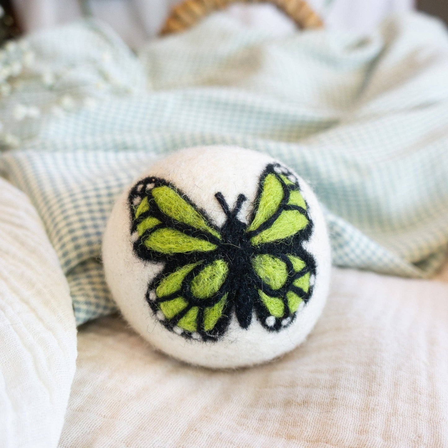 Friendsheep - Rainbow Monarch Butterfly Eco Wool Dryer Ball - Set of 6