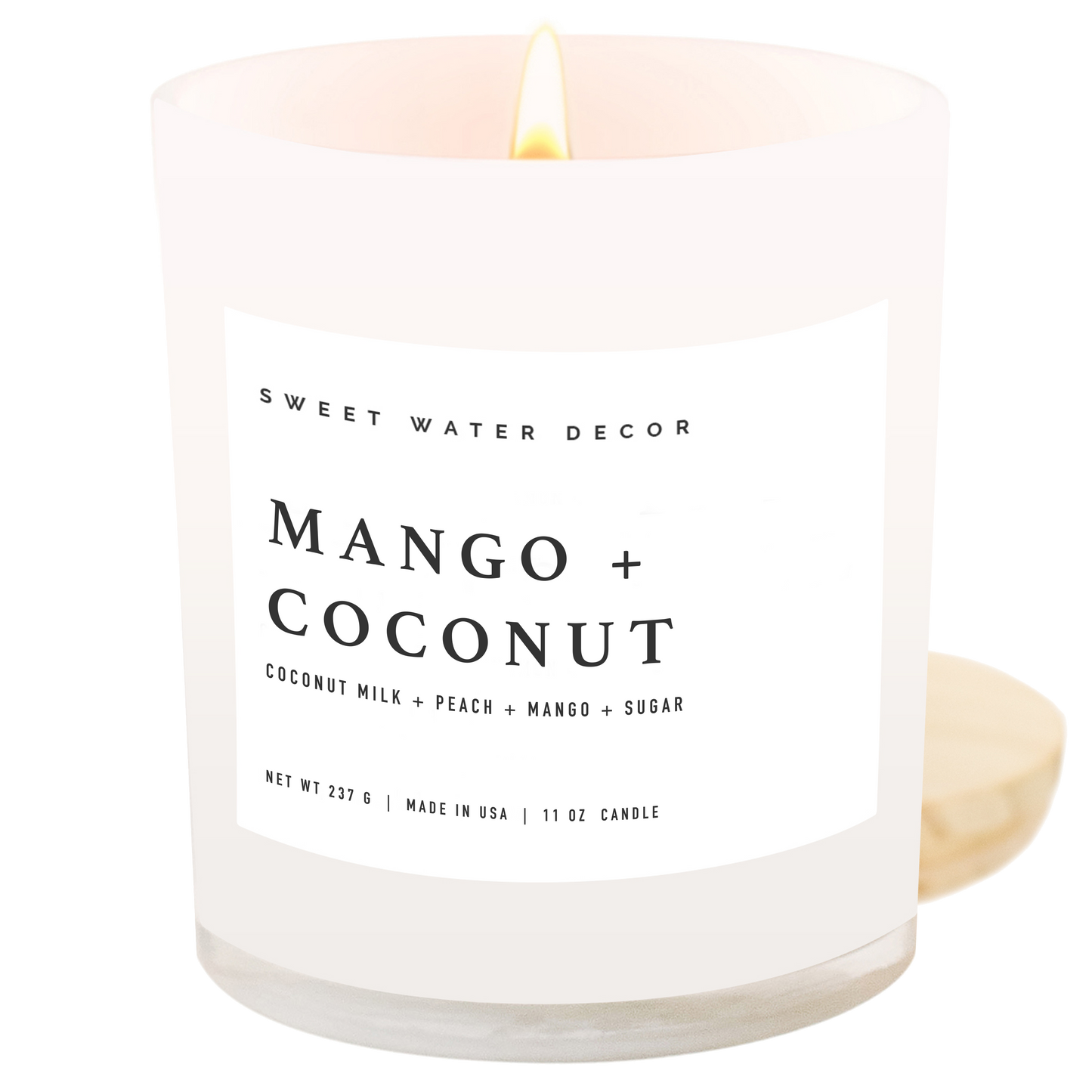 Sweet Water Decor - Mango and Coconut 11 oz Soy Candle - Decor & Gifts