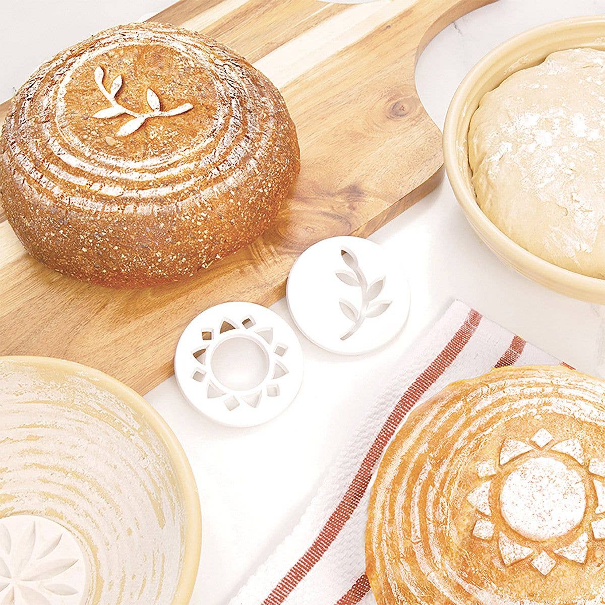 Bread Embosser, Set Of 2