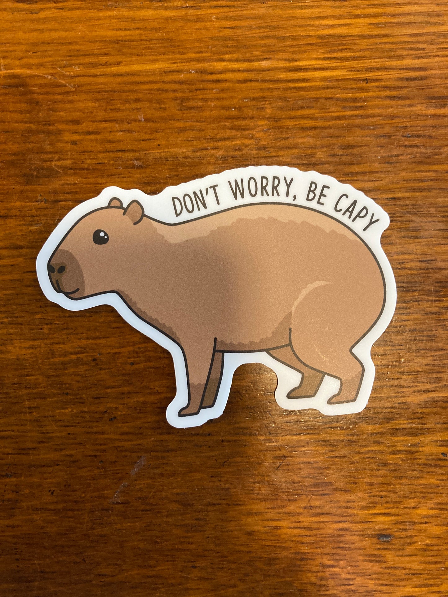 Don’t Worry Be Capy Sticker