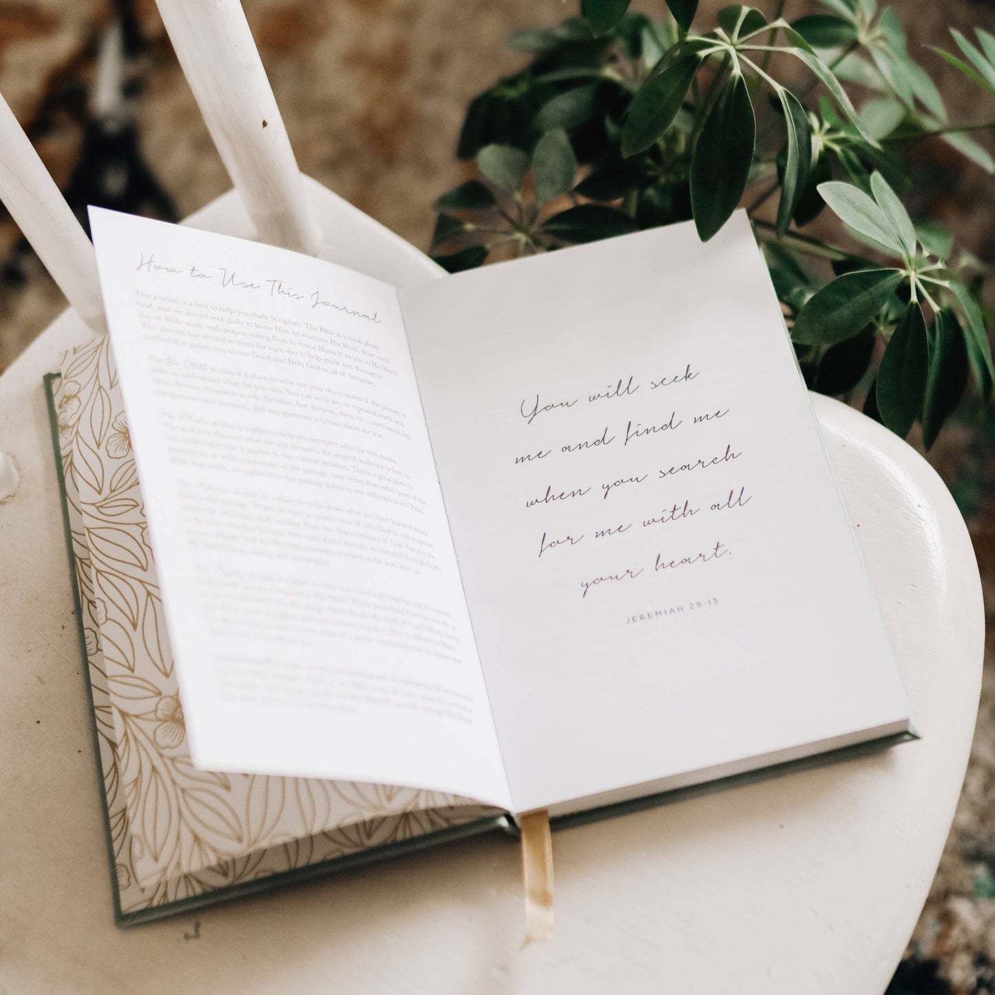 Be Still Journal w/ Gold Foil