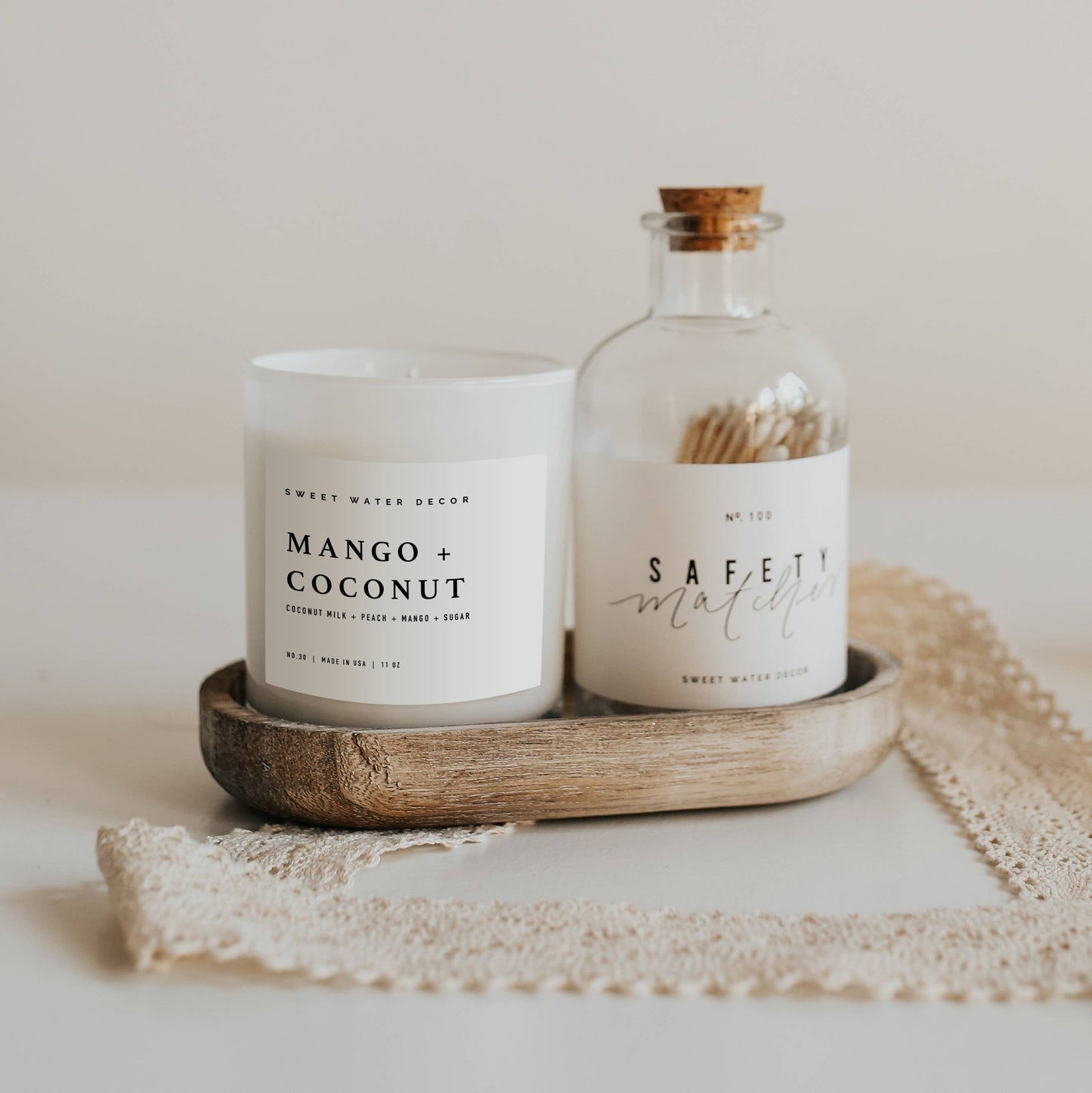 Sweet Water Decor - Mango and Coconut 11 oz Soy Candle - Decor & Gifts