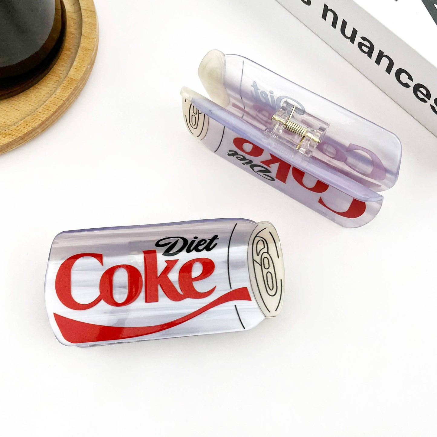 Diet Coke Bottle Hair Claw Clip, Fun Acetate Hair Accessory