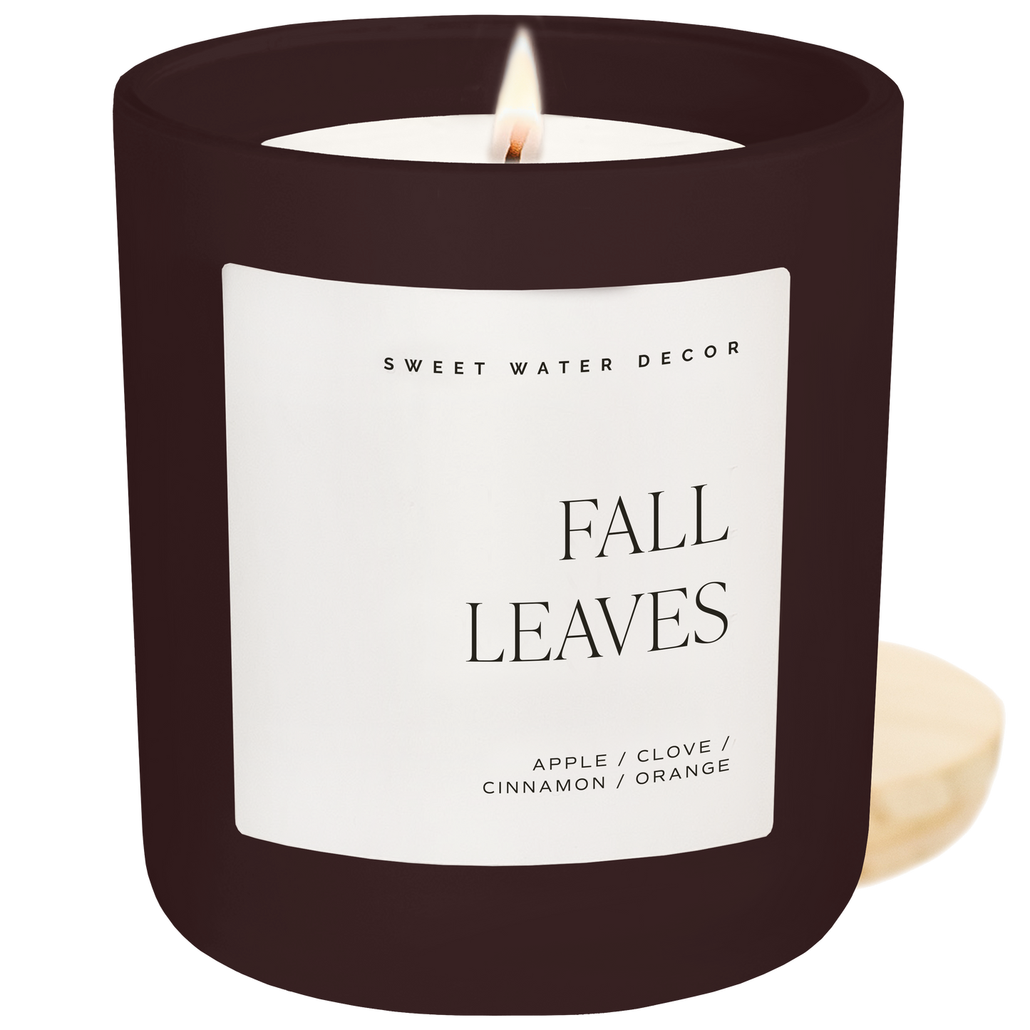Sweet Water Decor - *NEW* Fall Leaves 15 oz Candle, Matte Jar - Fall Decor