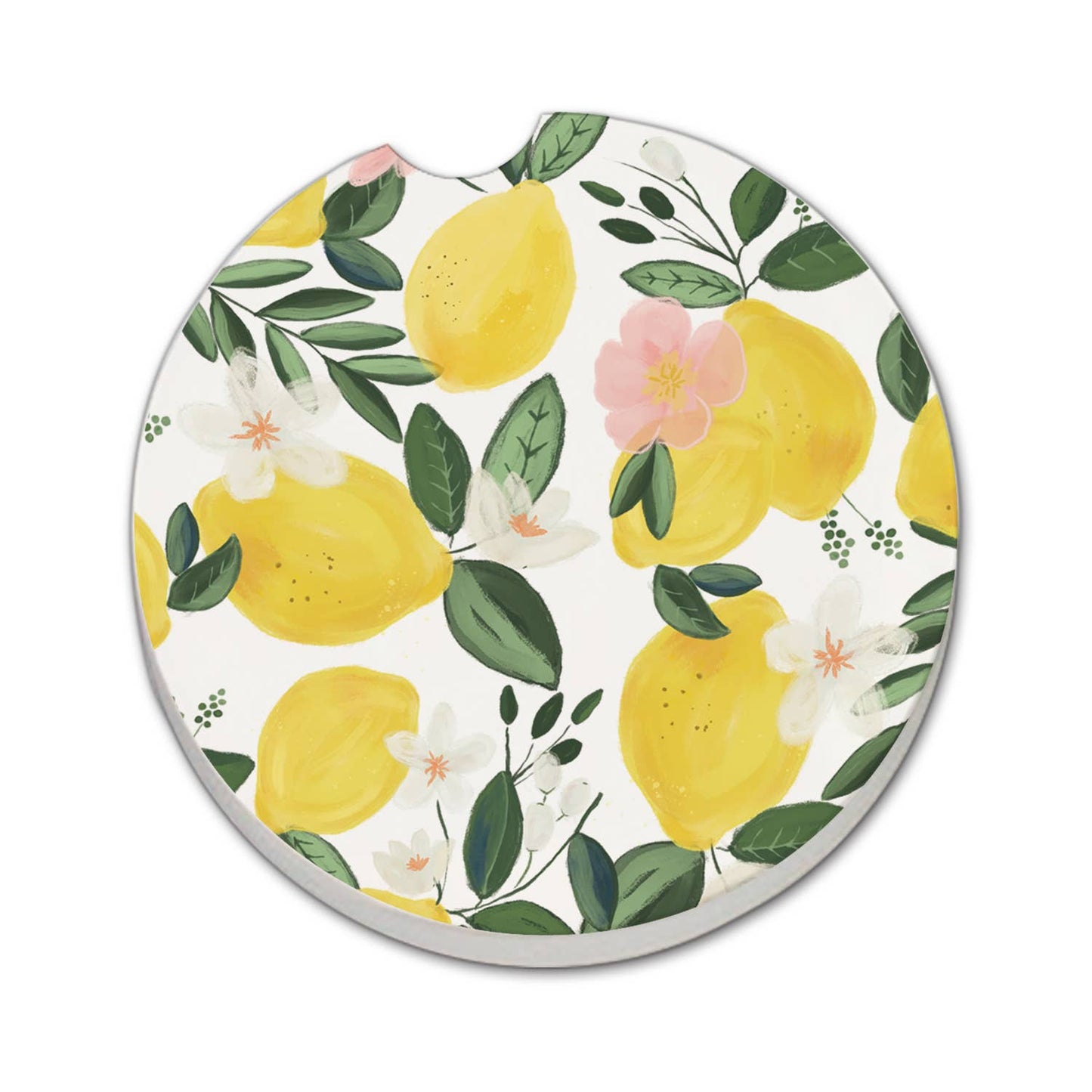 "Lemons On The Vine" Stone Car Coaster BULK NO PACKAGING