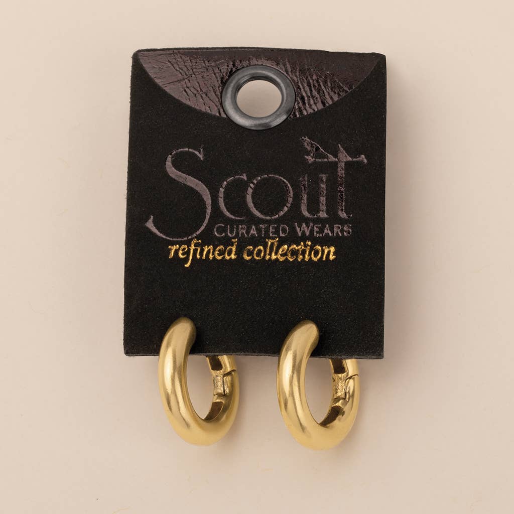 Stellar Hoop/Gold Vermeil
