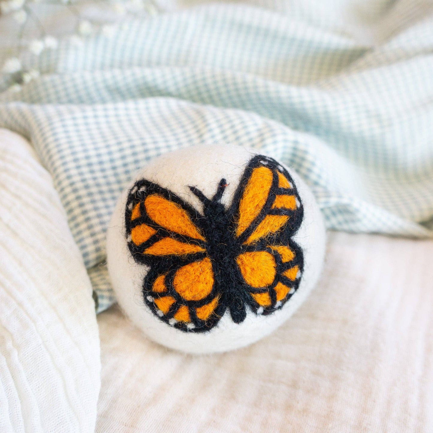 Friendsheep - Rainbow Monarch Butterfly Eco Wool Dryer Ball - Set of 6
