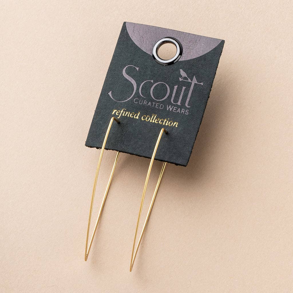 Scout Curated Wears - Refined Earring Collection - Galaxy Triangle/Gold Vermeil