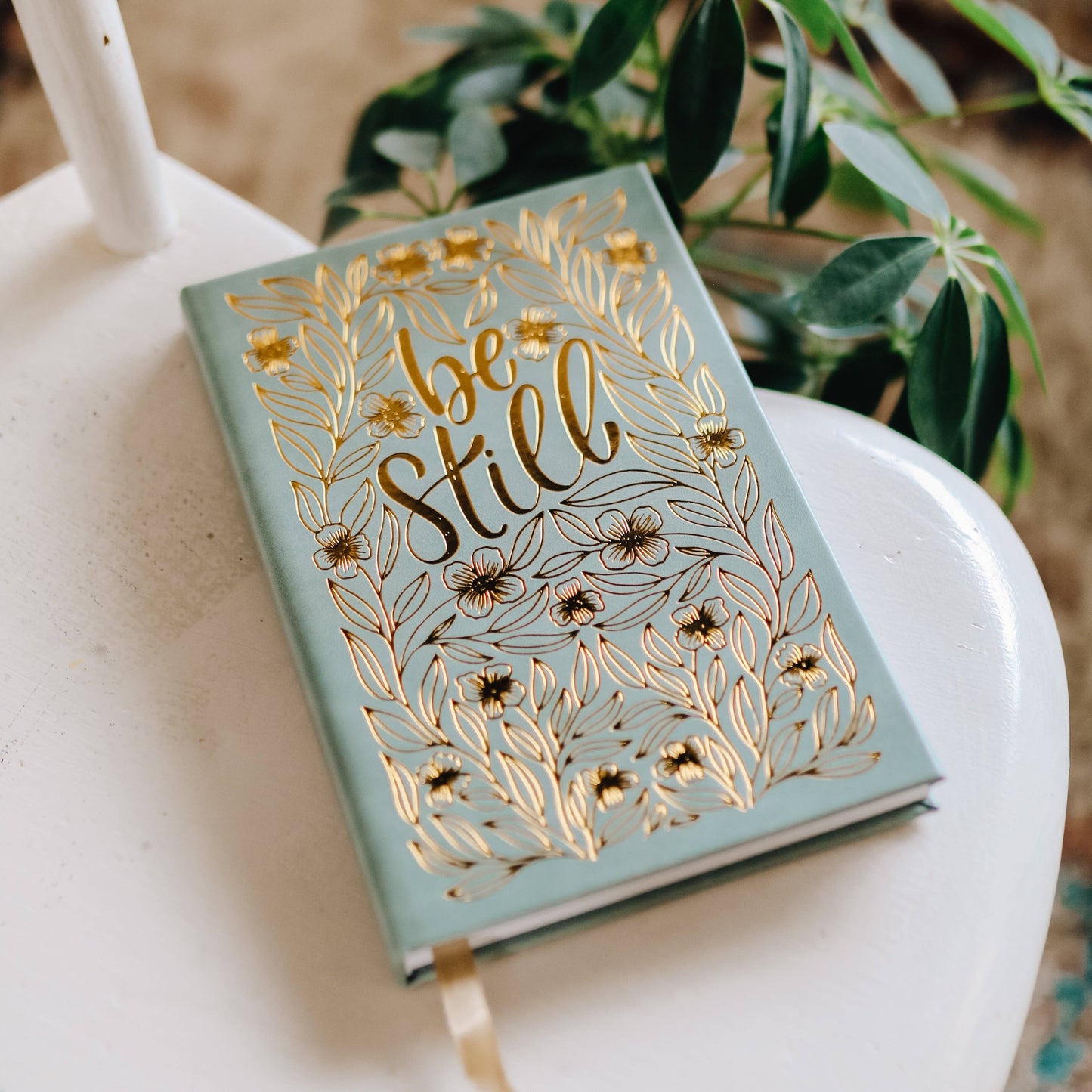 Be Still Journal w/ Gold Foil