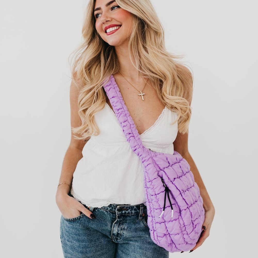 Pretty Simple - Carmen Quilted Hobo Tote Bag