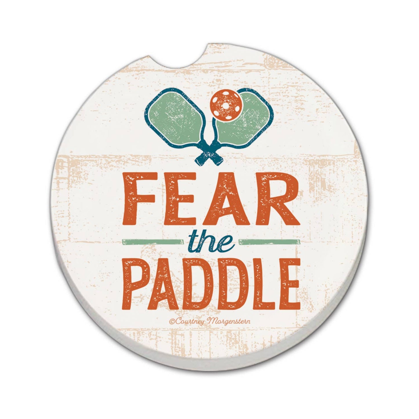 "Fear The Paddle" Stone Car Coaster BULK NO PACKAGING