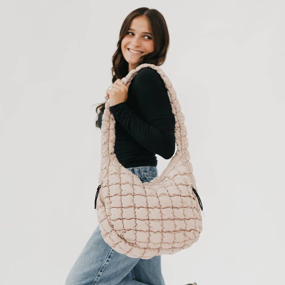 Pretty Simple - Carmen Quilted Hobo Tote Bag