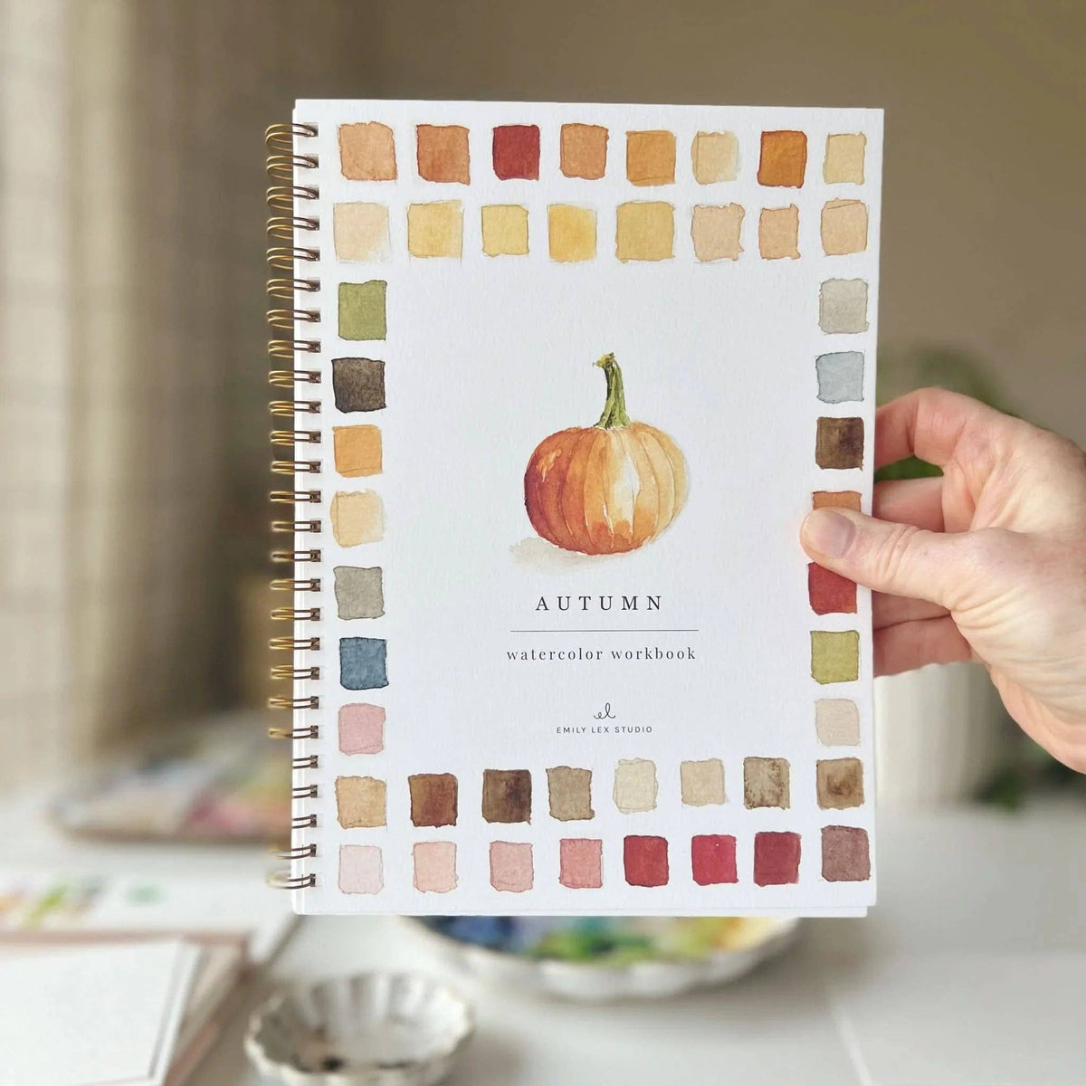 Autumn watercolor workbook