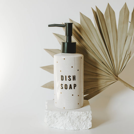 8.5oz Honeycomb Tile Hand/Dish Soap Dispenser- Home Decor & Gifts