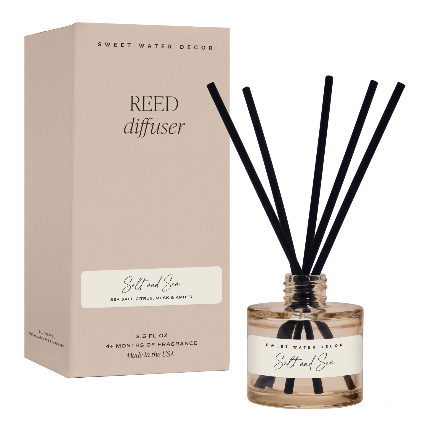 Sweet Water Decor - Salt and Sea Reed Diffuser - Home Decor & Gifts