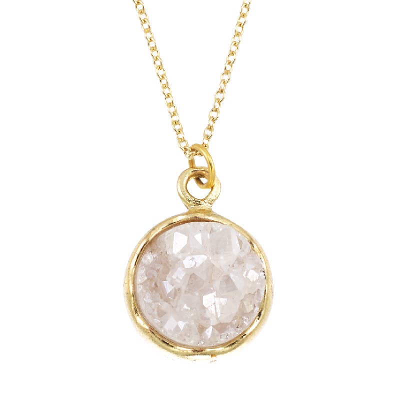 Benjamin International - 10 Mm Circle Shape White Stone