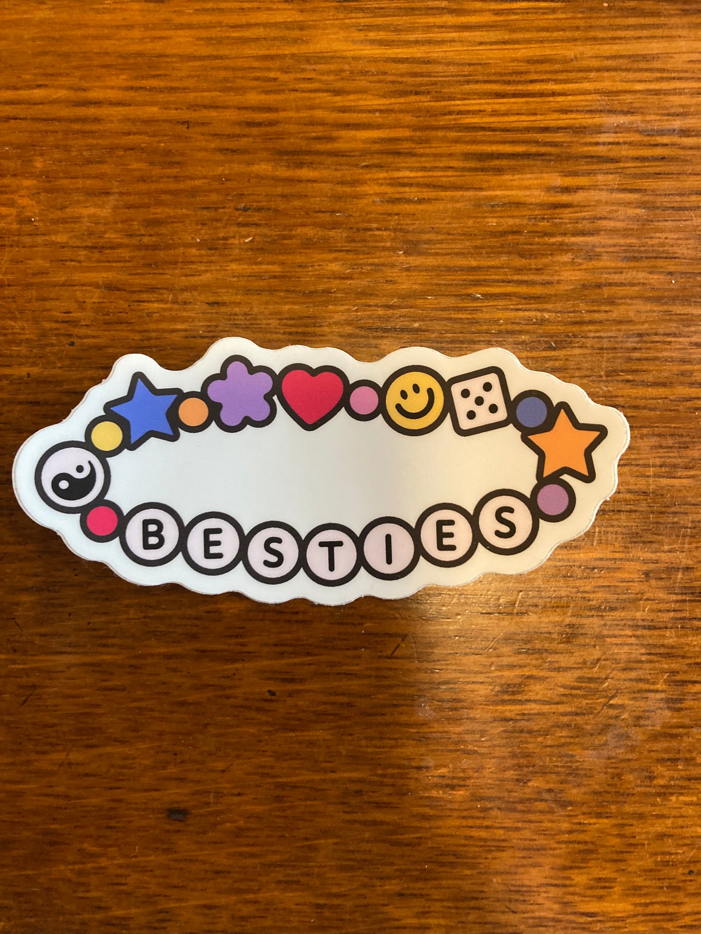 Besties Friendship Bracelet Sticker