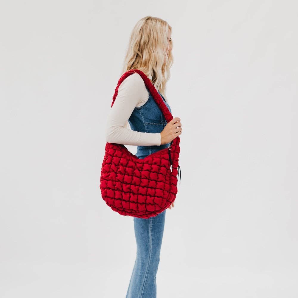 Pretty Simple - Carmen Quilted Hobo Tote Bag