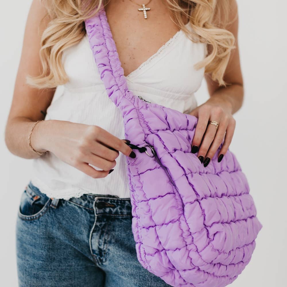 Pretty Simple - Carmen Quilted Hobo Tote Bag
