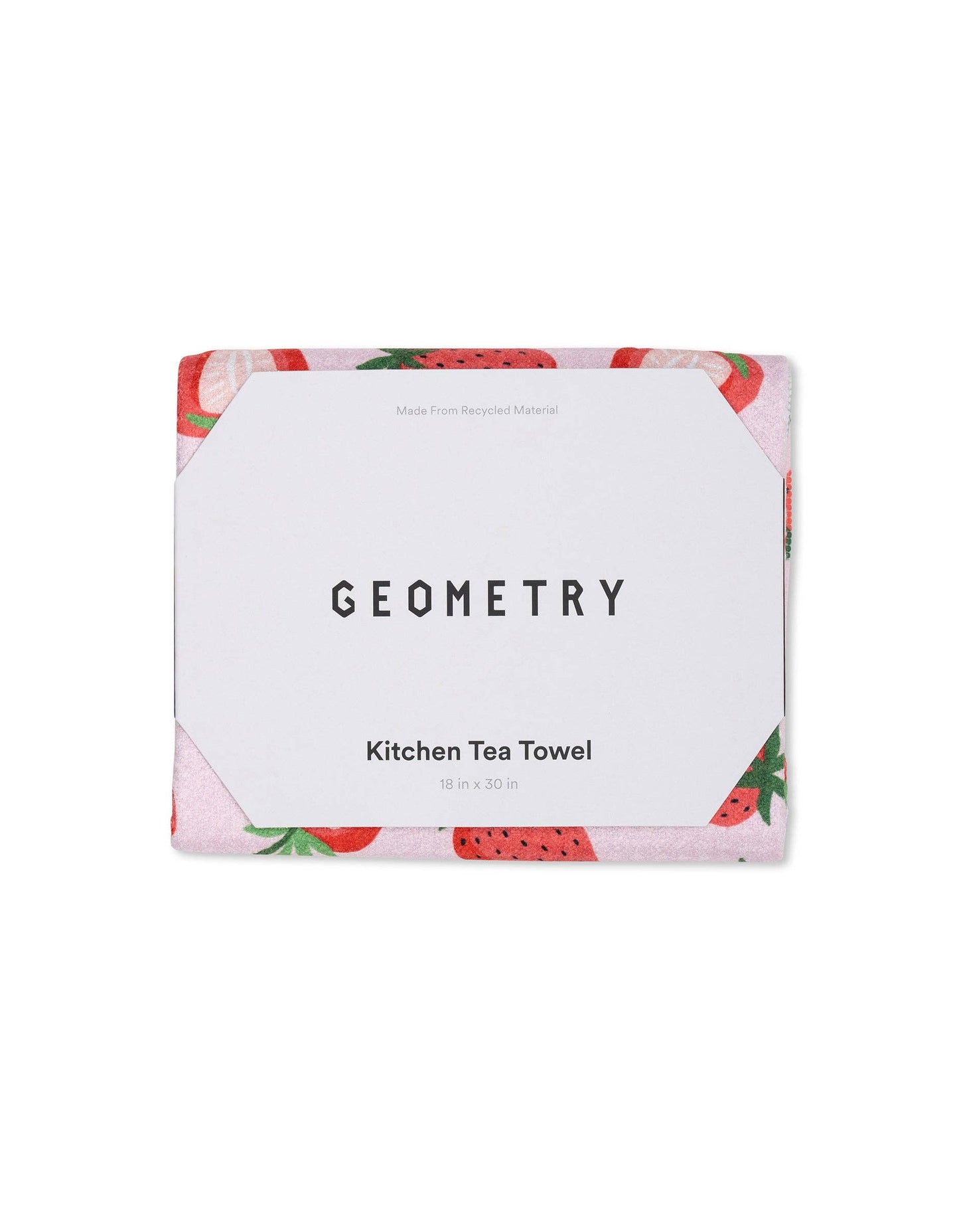 Geometry - Sweet Strawberry Tea Towel
