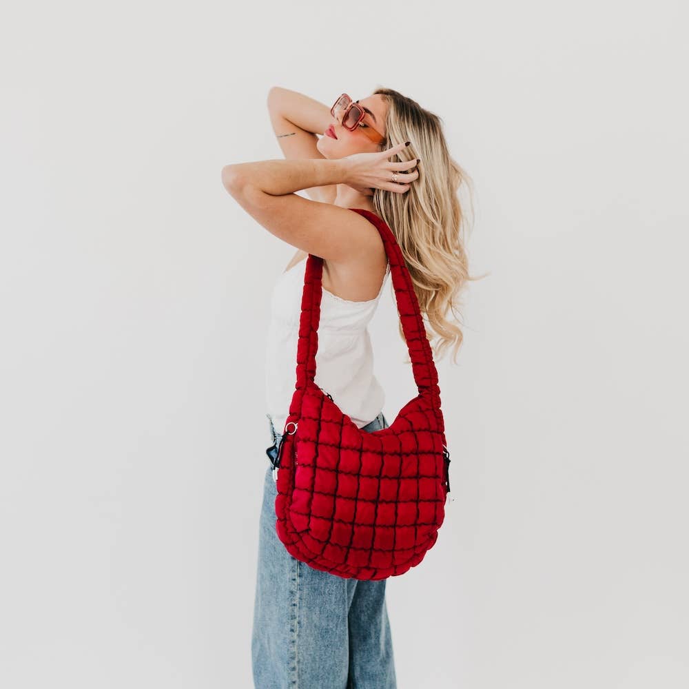 Pretty Simple - Carmen Quilted Hobo Tote Bag