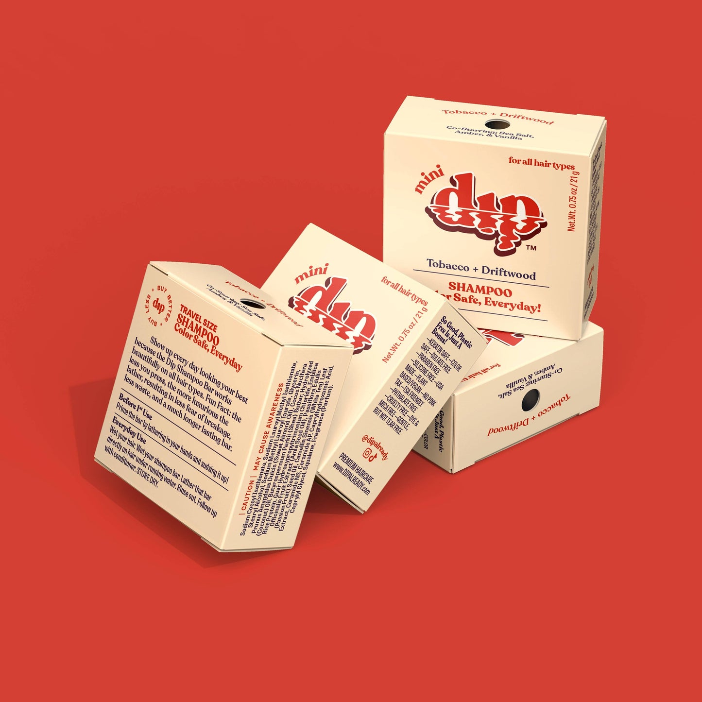 Dip - Mini Dip Color Safe Shampoo Bar for Every Day - Tobacco & Dr