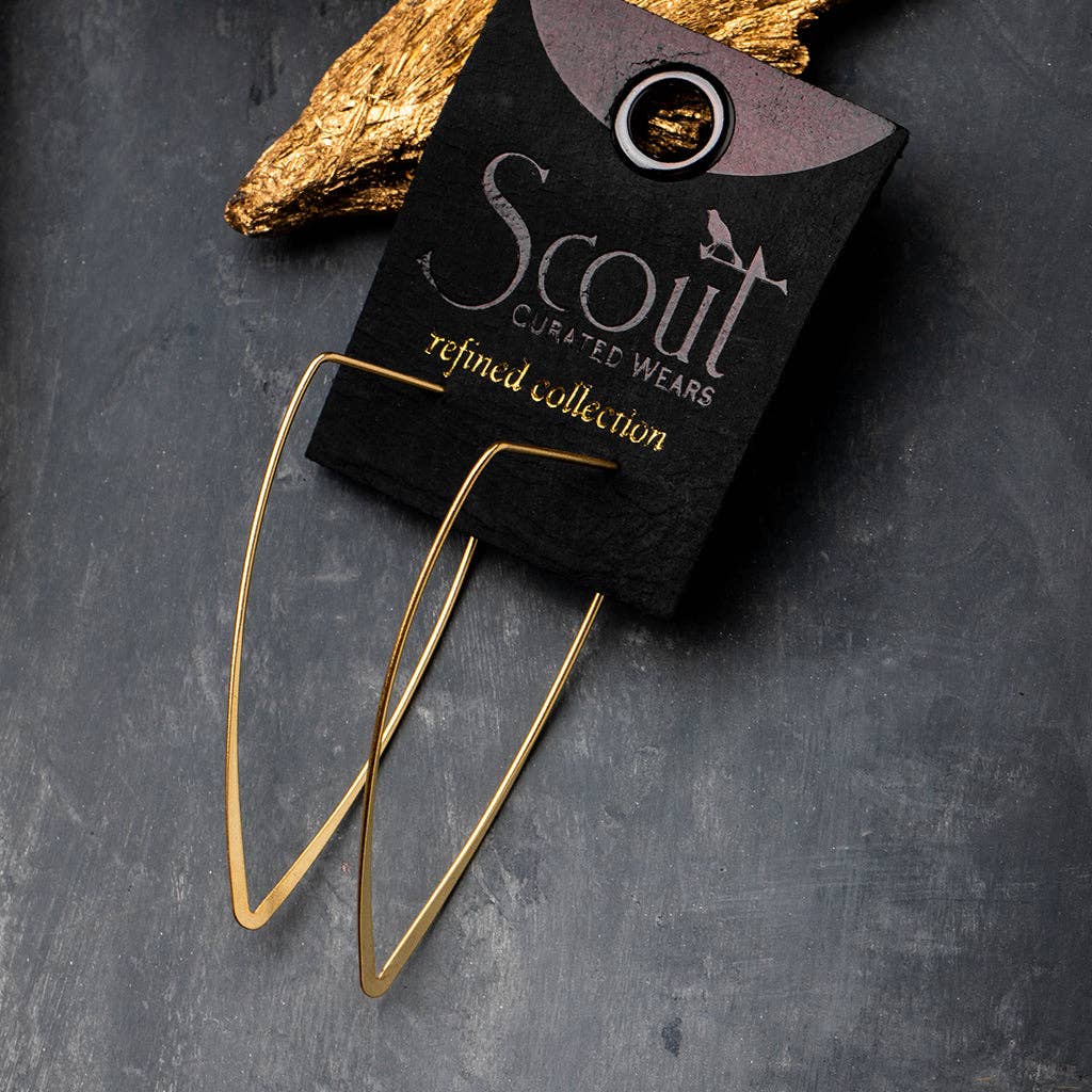 Scout Curated Wears - Refined Earring Collection - Galaxy Triangle/Gold Vermeil