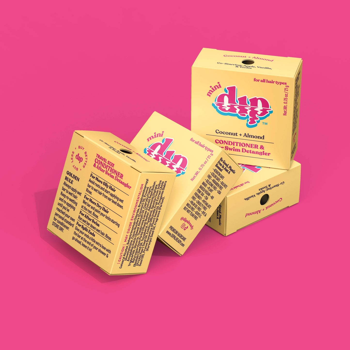 Dip - Mini Dip Conditioner & After Swim Detangler - Coconut & Almo: 0.75 oz