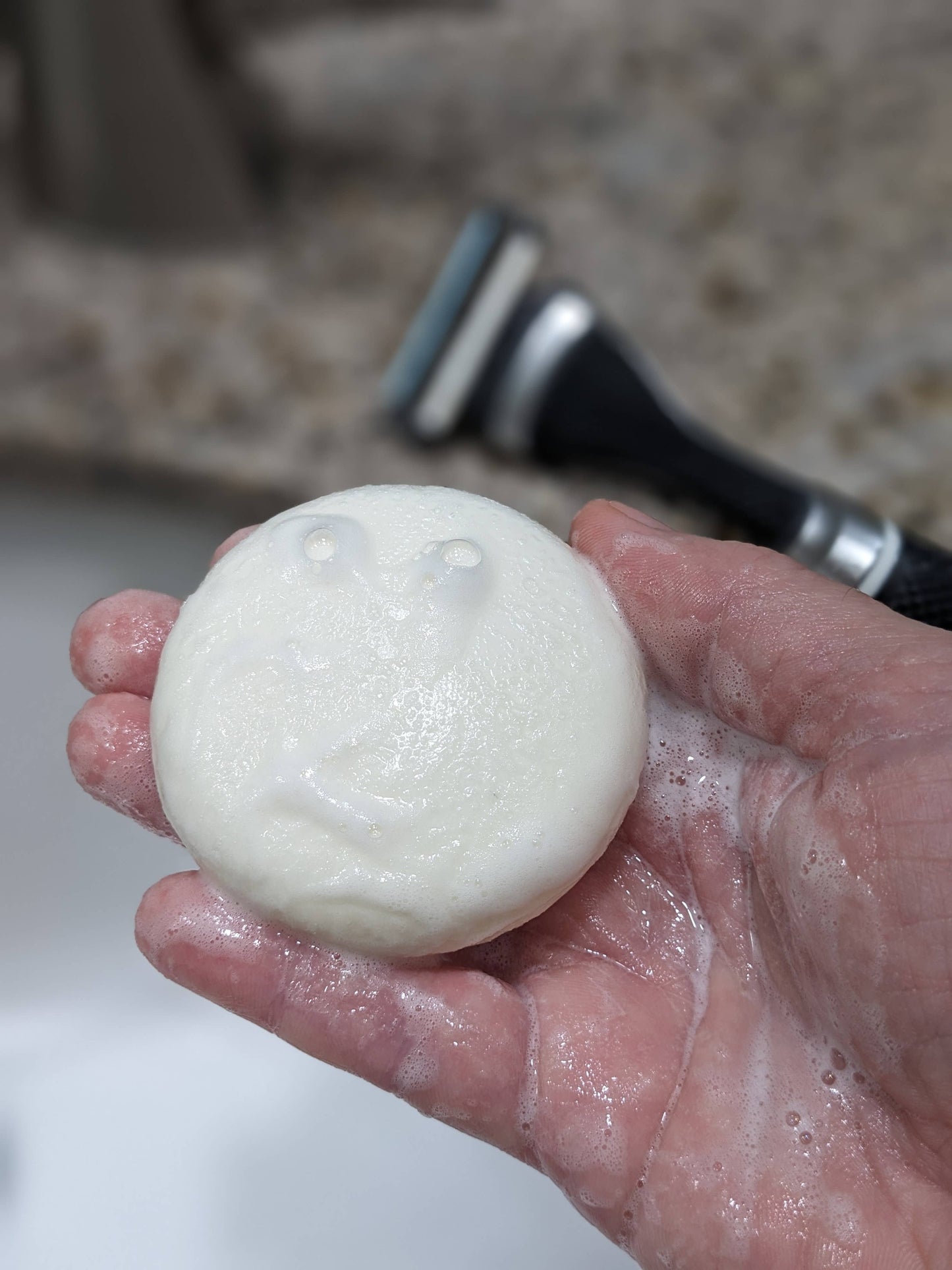 Tangie LLC - Shave Cream Bar-Unscented & Rosemary Mint. Tangie mens gift