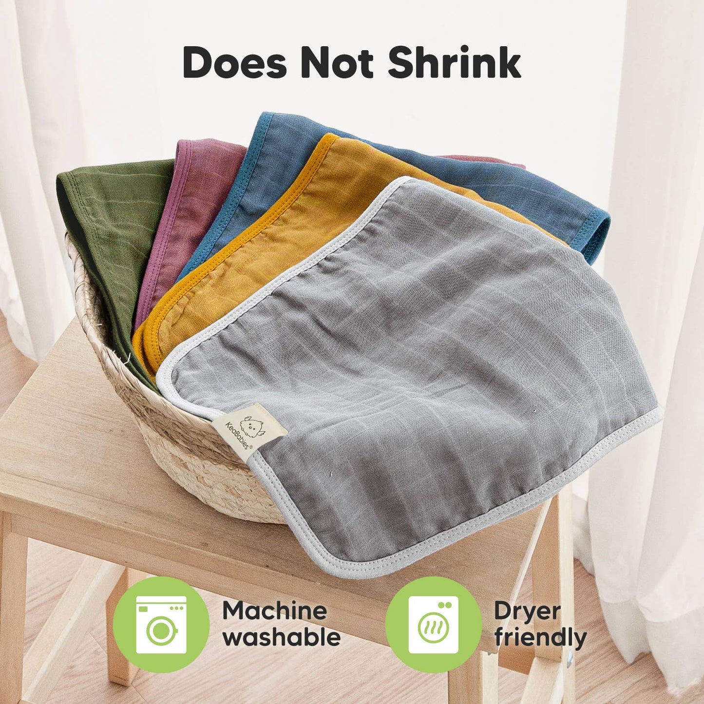 Lumi Muslin Burp Cloths