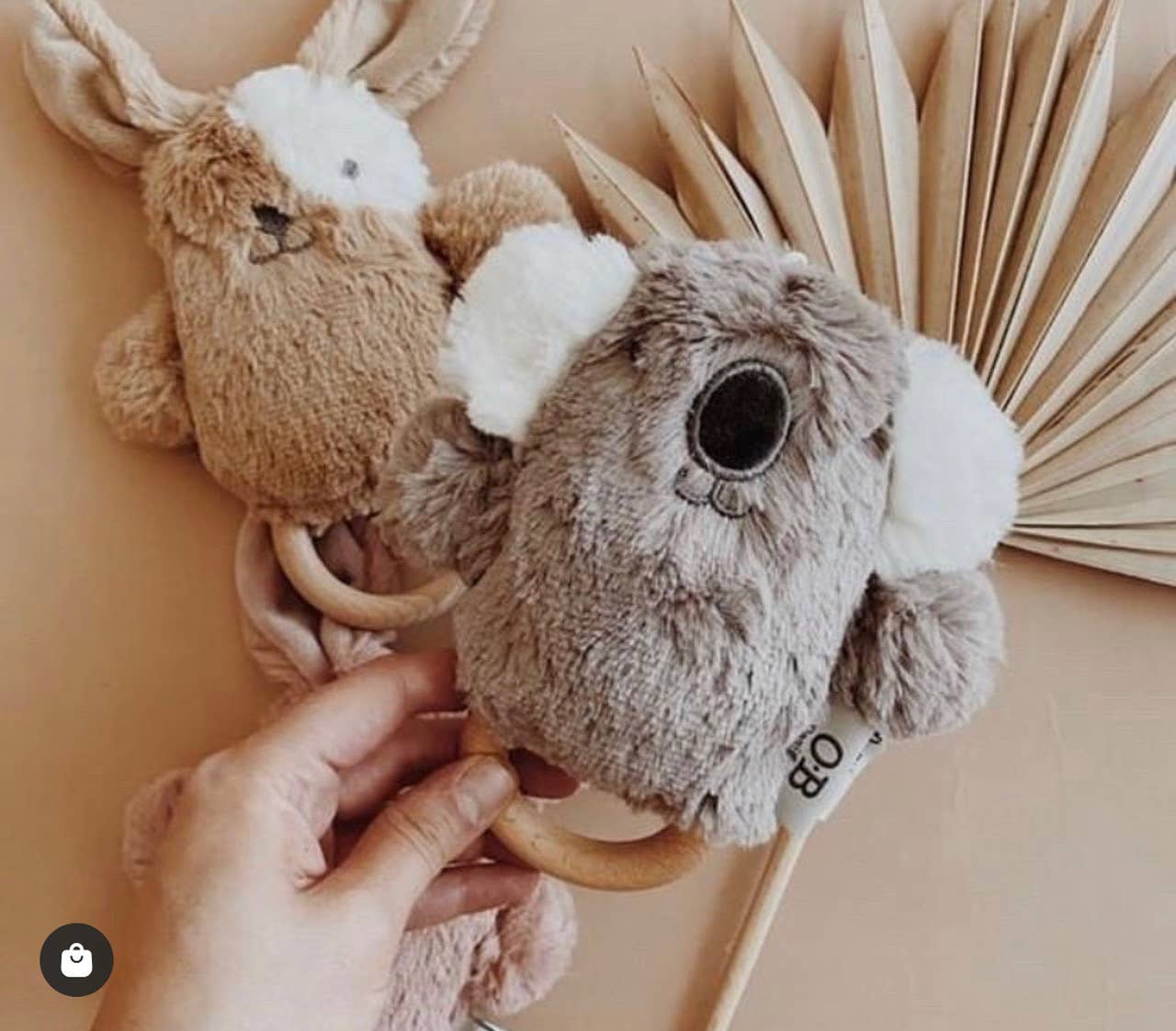 Byron Bunny Soft Rattle Toy