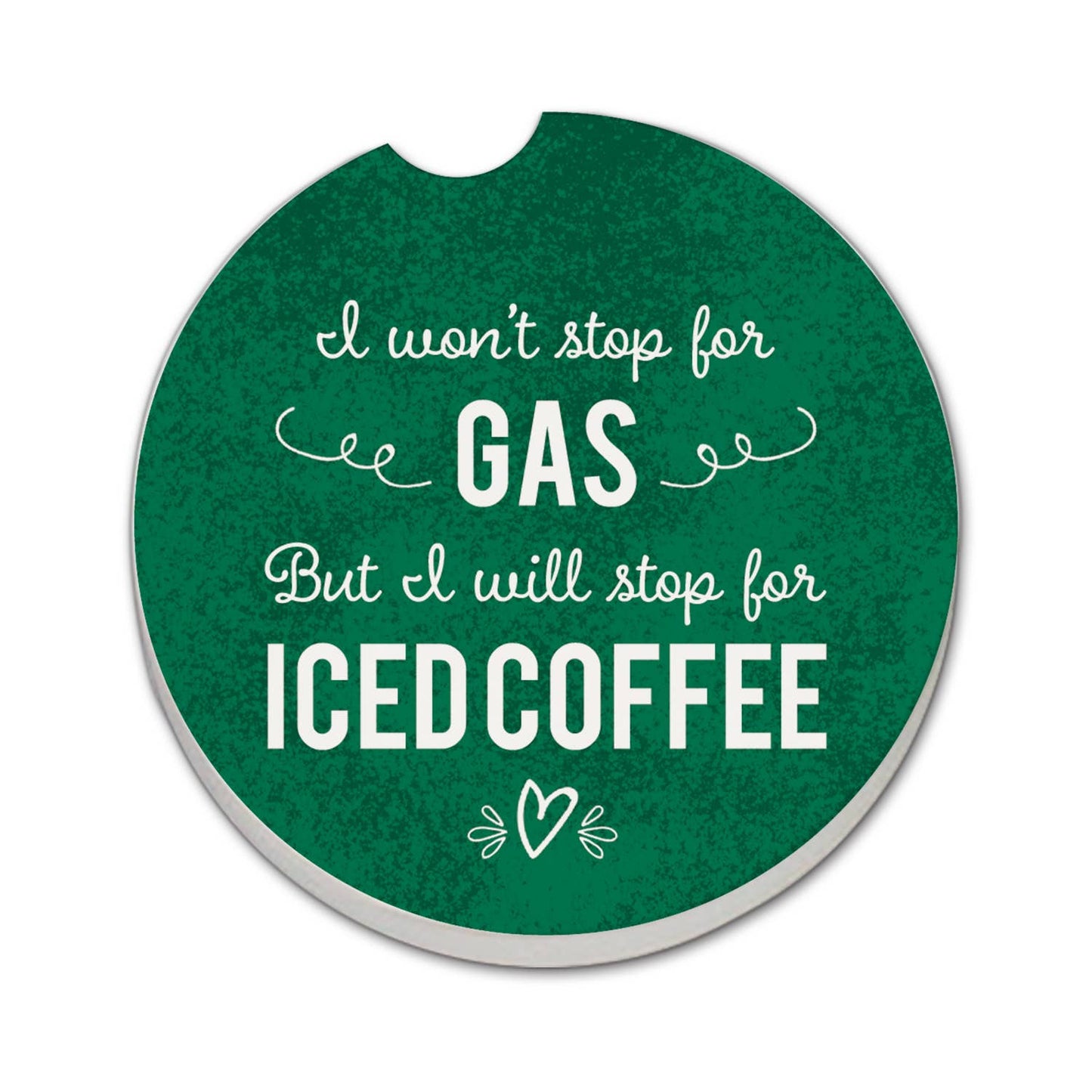 "Iced Coffee" Stone Car Coaster BULK NO PACKAGING