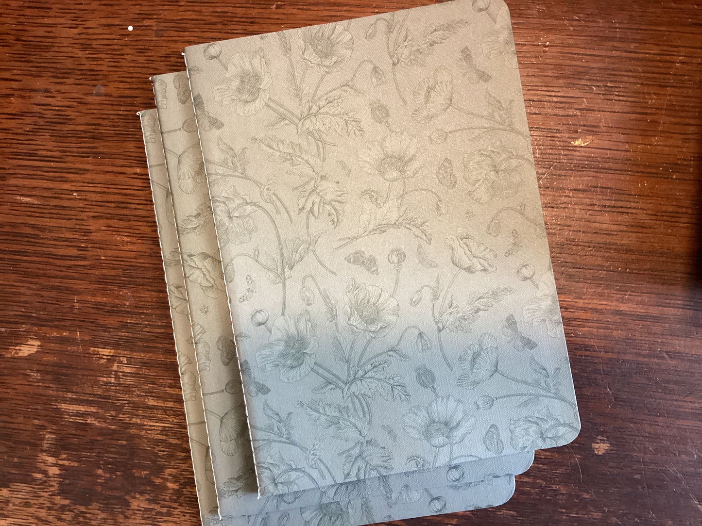 Small Green Floral Journal