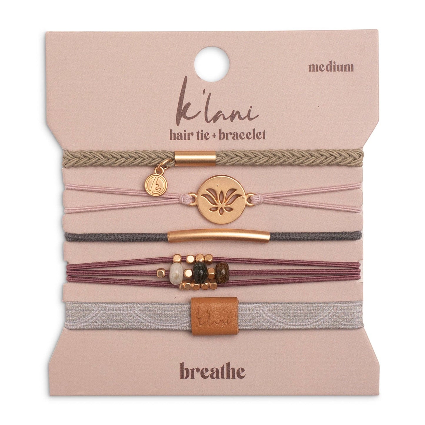 K'Lani hair tie bracelets - Breathe Hair Tie Bracelets