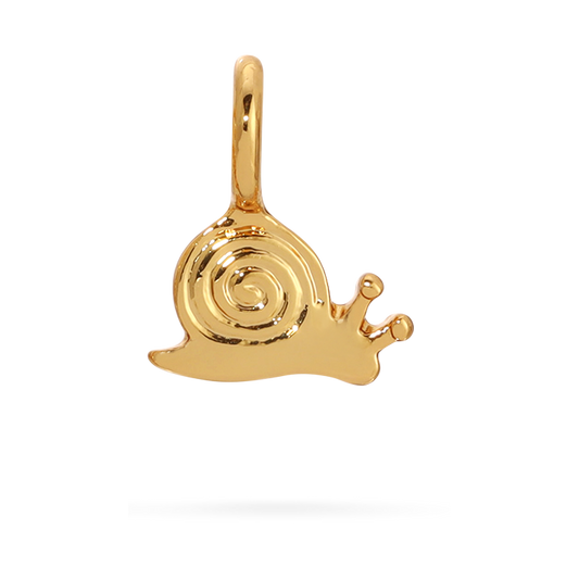 Lucky Feather - Charm Garden - Snail Charm - Gold